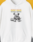 Dog Dad Series, Volume 2, Unisex Hoodie-White. A dog-themed Design from Dog Gang