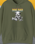 Dog Dad Series, Volume 2, Unisex Hoodie-Military Green. A perfect gift for dog lovers and dog owners. Design by Dog Gang