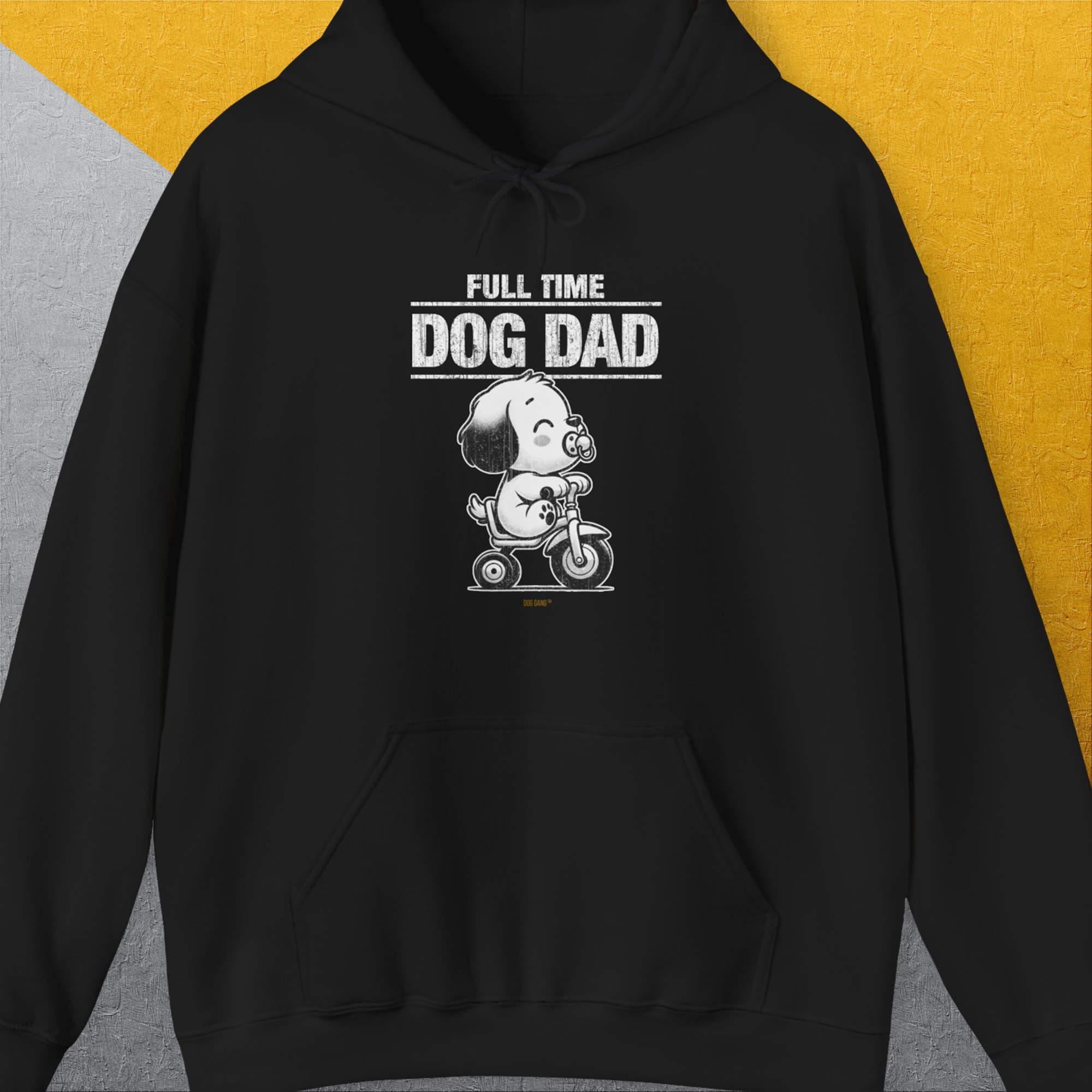 Dog Dad Series, Volume 3, Unisex Hoodie-Black, Design by Dog Gang