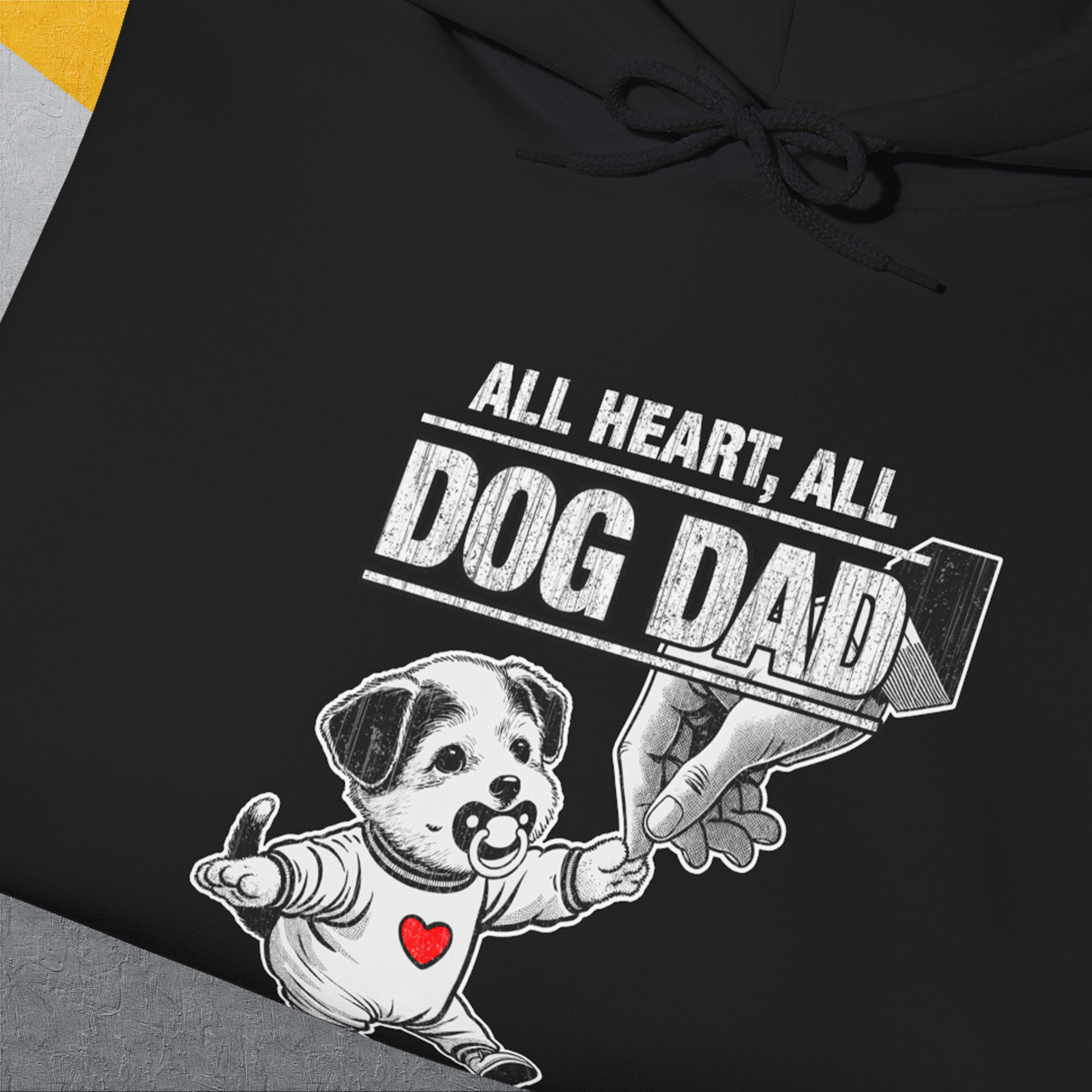 Dog Dad Series, Volume 7, Unisex Hoodie-. For dog lovers and dog owners. Design by Dog Gang
