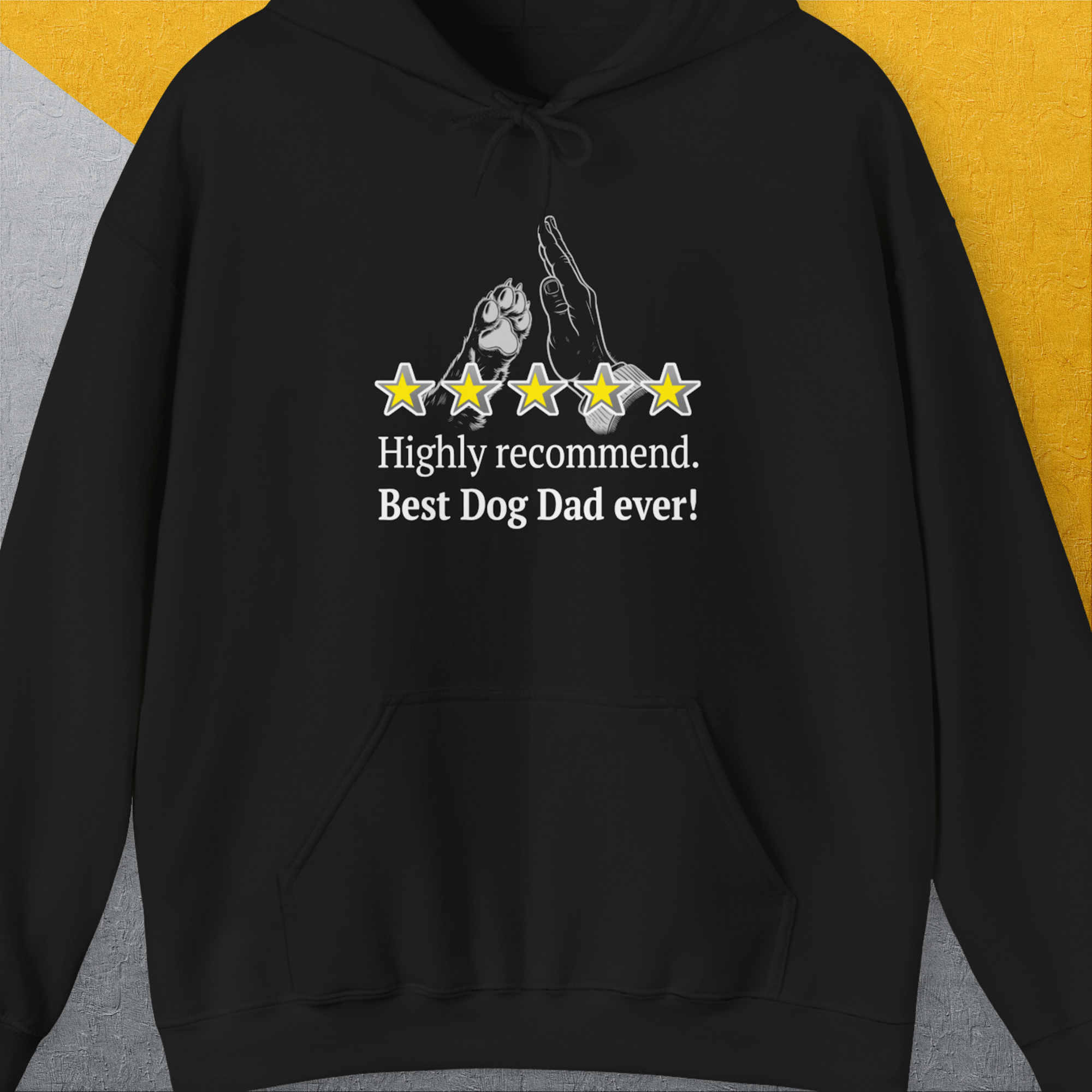 Dog Dad Series, Volume 9, Unisex Hoodie-Black, Design by Dog Gang