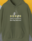 Dog Dad Series, Volume 9, Unisex Hoodie-Military Green, a cool and stylish design with a funny saying from Dog Gang