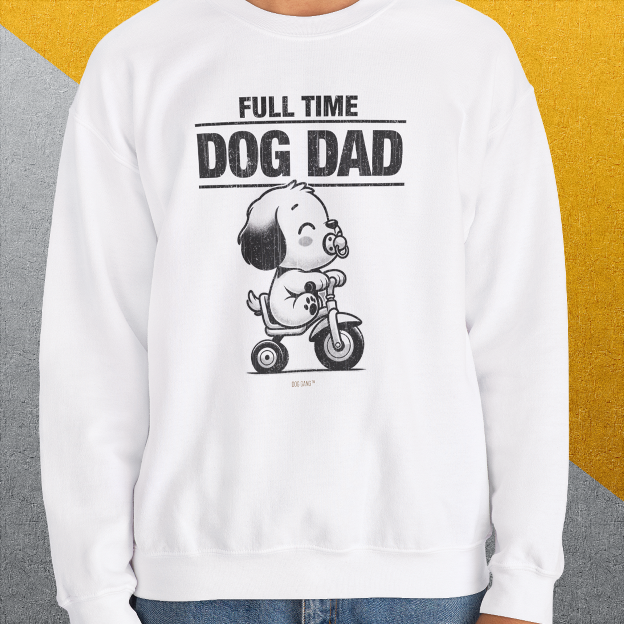 Dog Dad Series, Volume 3, Unisex Sweatshirt-, a cool design with a funny saying from Dog Gang