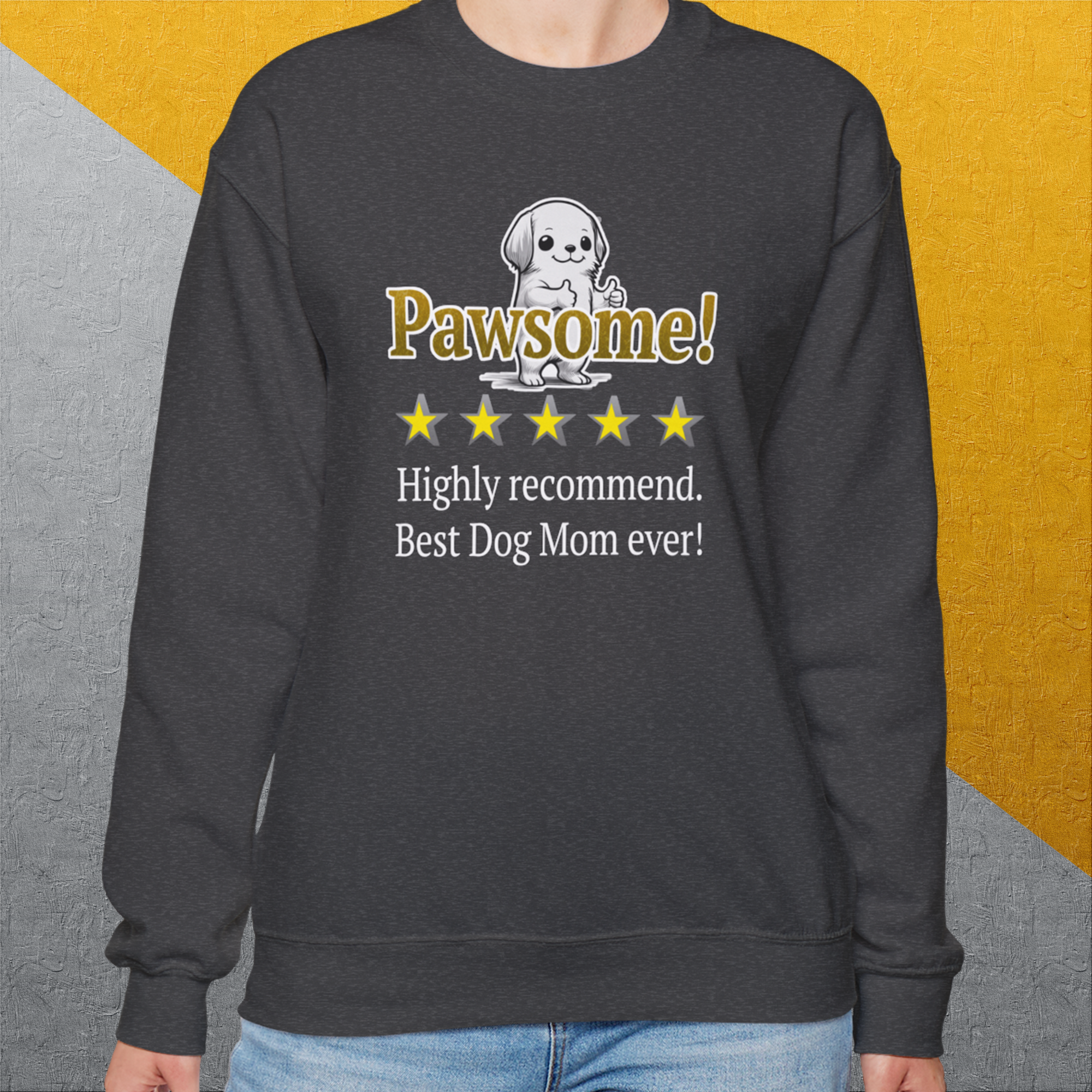 Dog Mom Series, Volume 10, Unisex Sweatshirt-, Design by Dog Gang