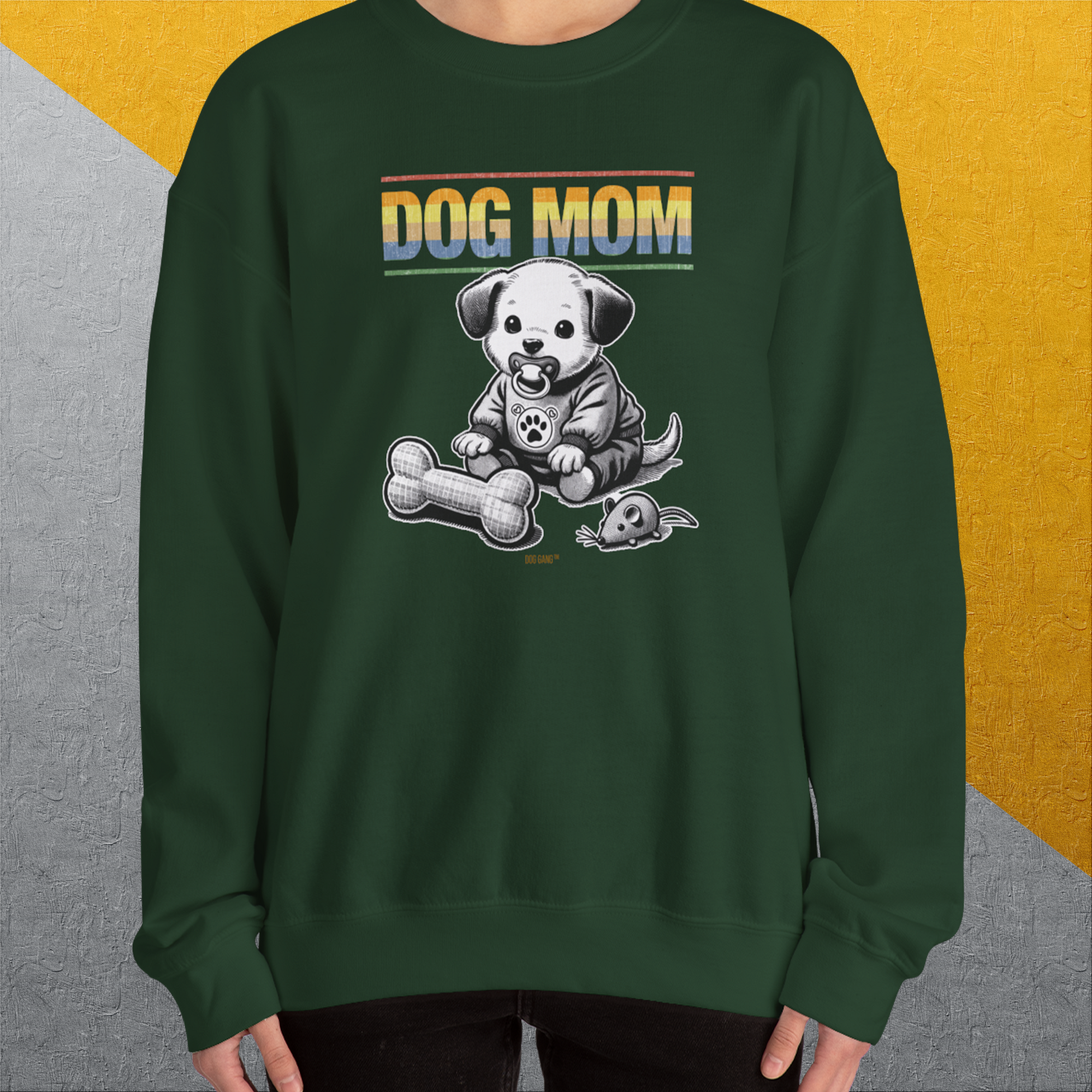 Dog Mom Series, Volume 2, Unisex Sweatshirt-, Design by Dog Gang