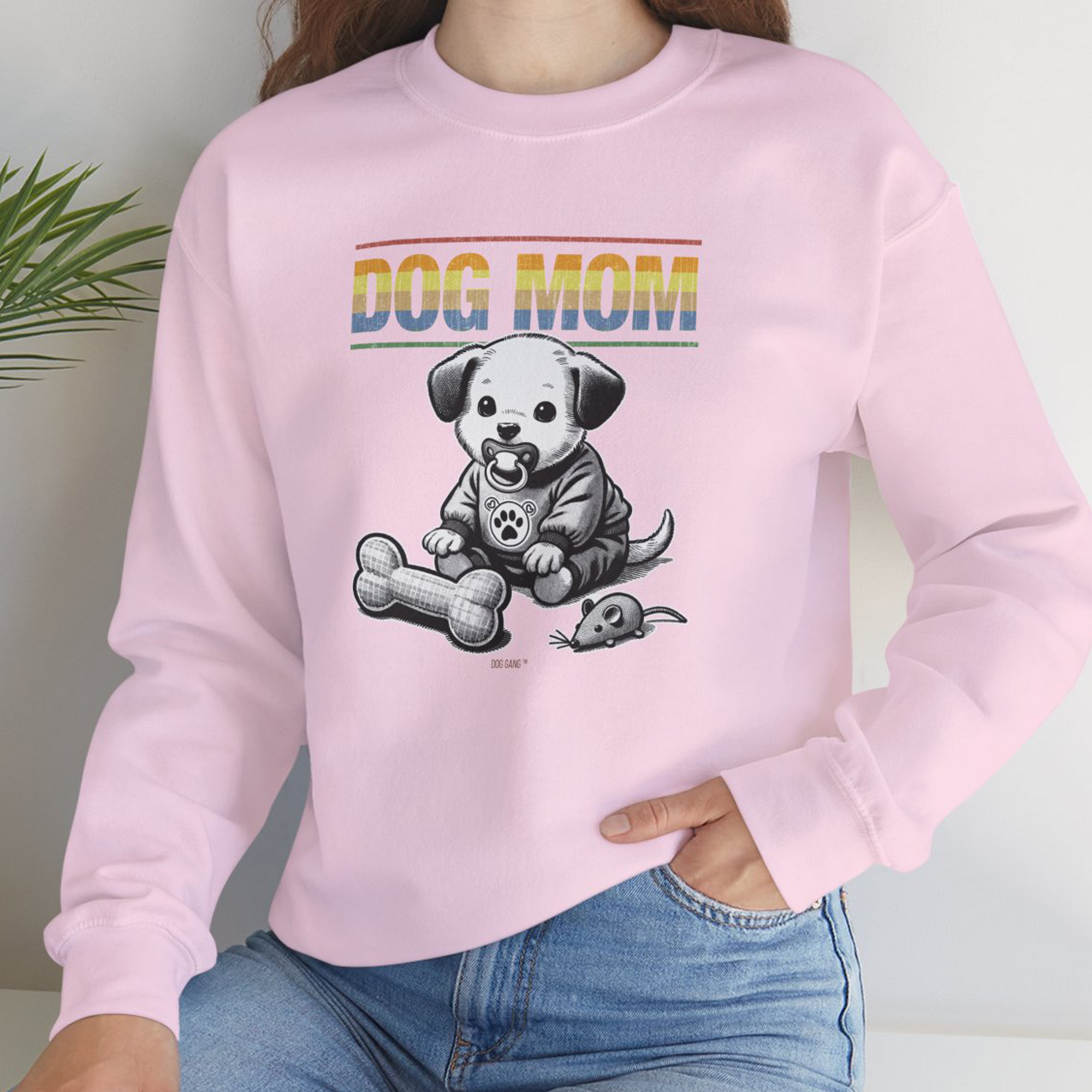Dog Mom Series, Volume 2, Unisex Sweatshirt-, a cool design with a funny saying from Dog Gang