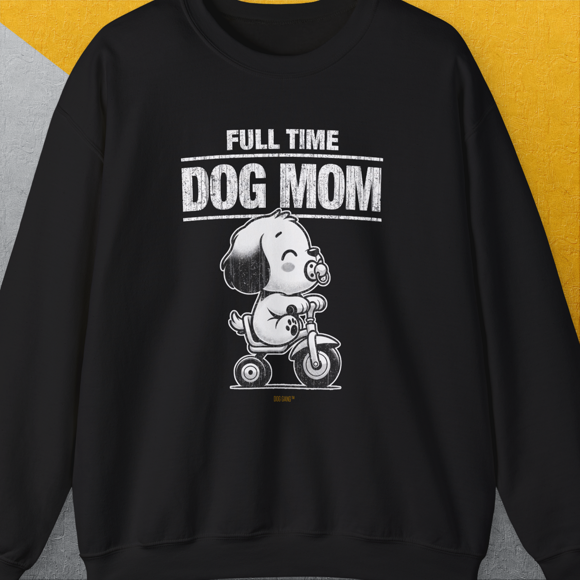 Dog Mom Series, Volume 3, Unisex Sweatshirt-Black, Design by Dog Gang