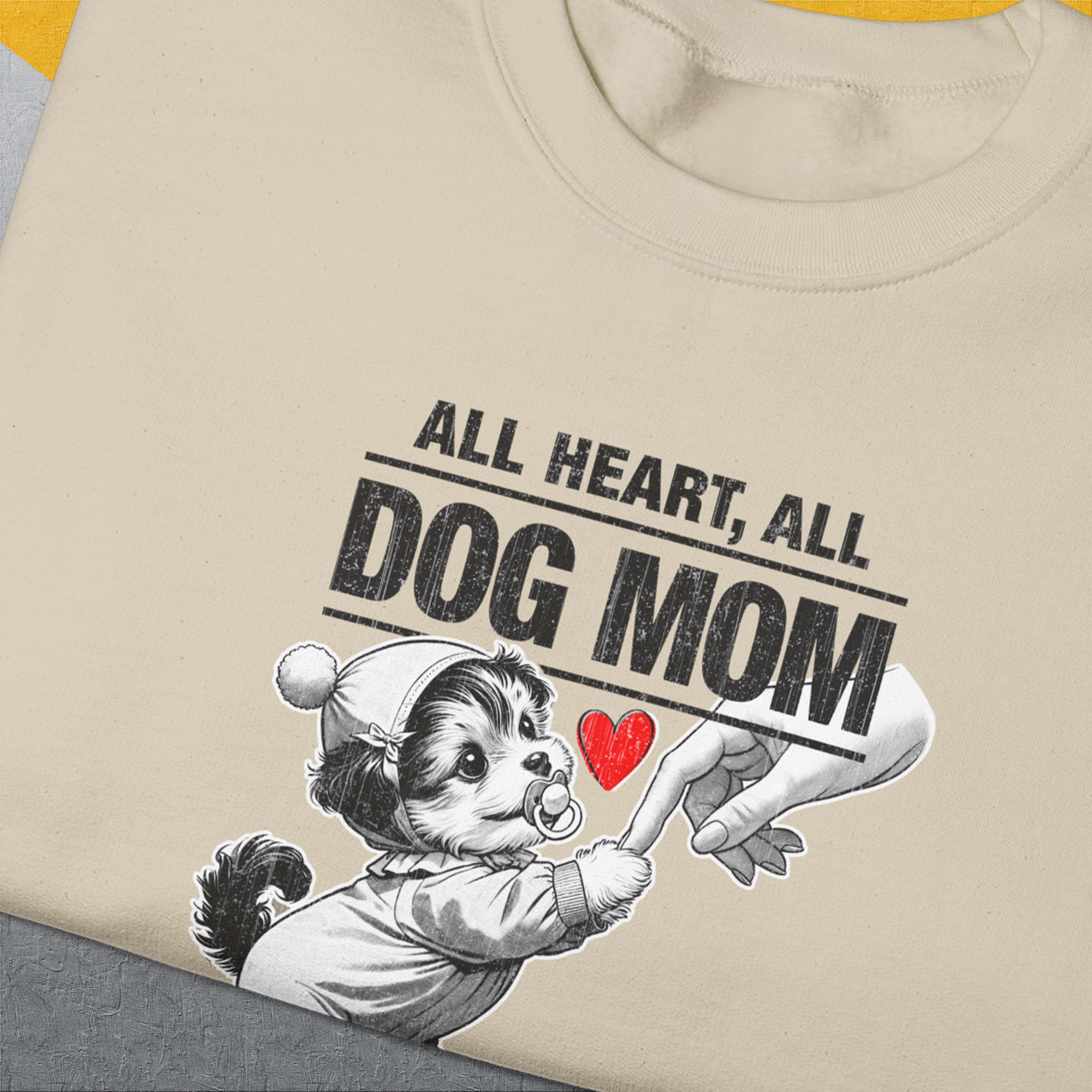 Dog Mom Series, Volume 9, Unisex Sweatshirt-. For dog lovers. Design by Dog Gang