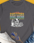 Dog Mom Series, Volume 1, Women's T-Shirt-Charcoal. A dog-themed Design from Dog Gang