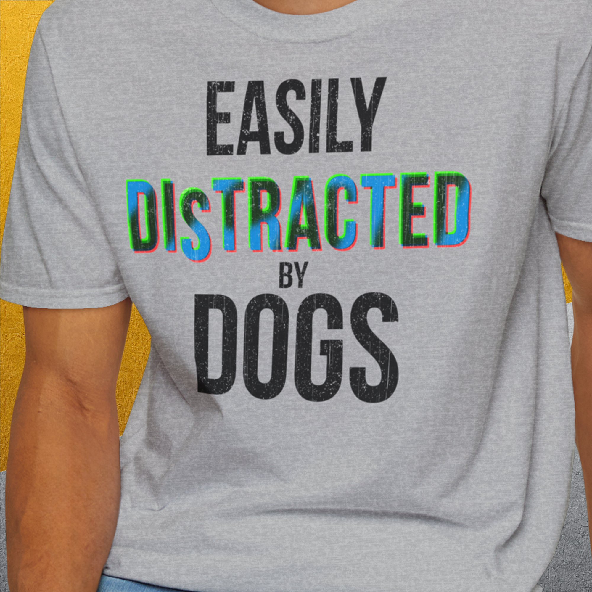 Easily Distracted By Dogs Series, Volume 5, Unisex T-Shirt-. A dog-themed Design from Dog Gang