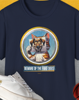 Beware Of The Fake Dogs! Volume 1, Unisex T-Shirt-Navy, Design by Dog Gang