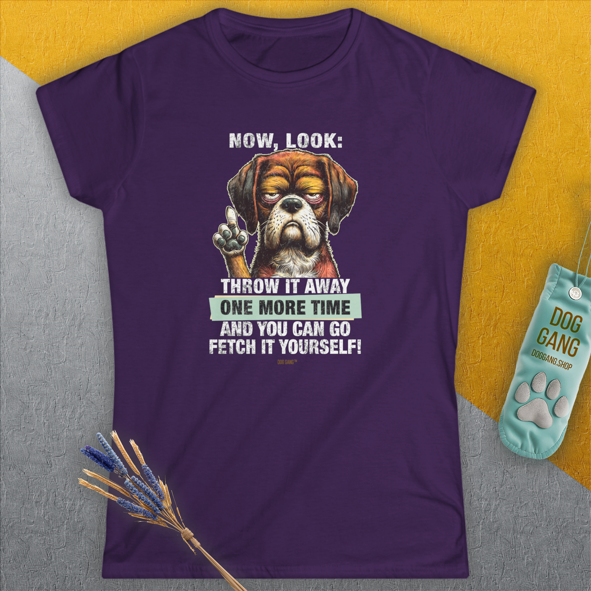 Go Fetch It Yourself Series, Volume 2, Women's T-Shirt-, a fun and stylish design for dog lovers from Dog Gang