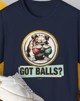 Got Balls? Volume 1, Unisex T-Shirt-Navy, Design by Dog Gang