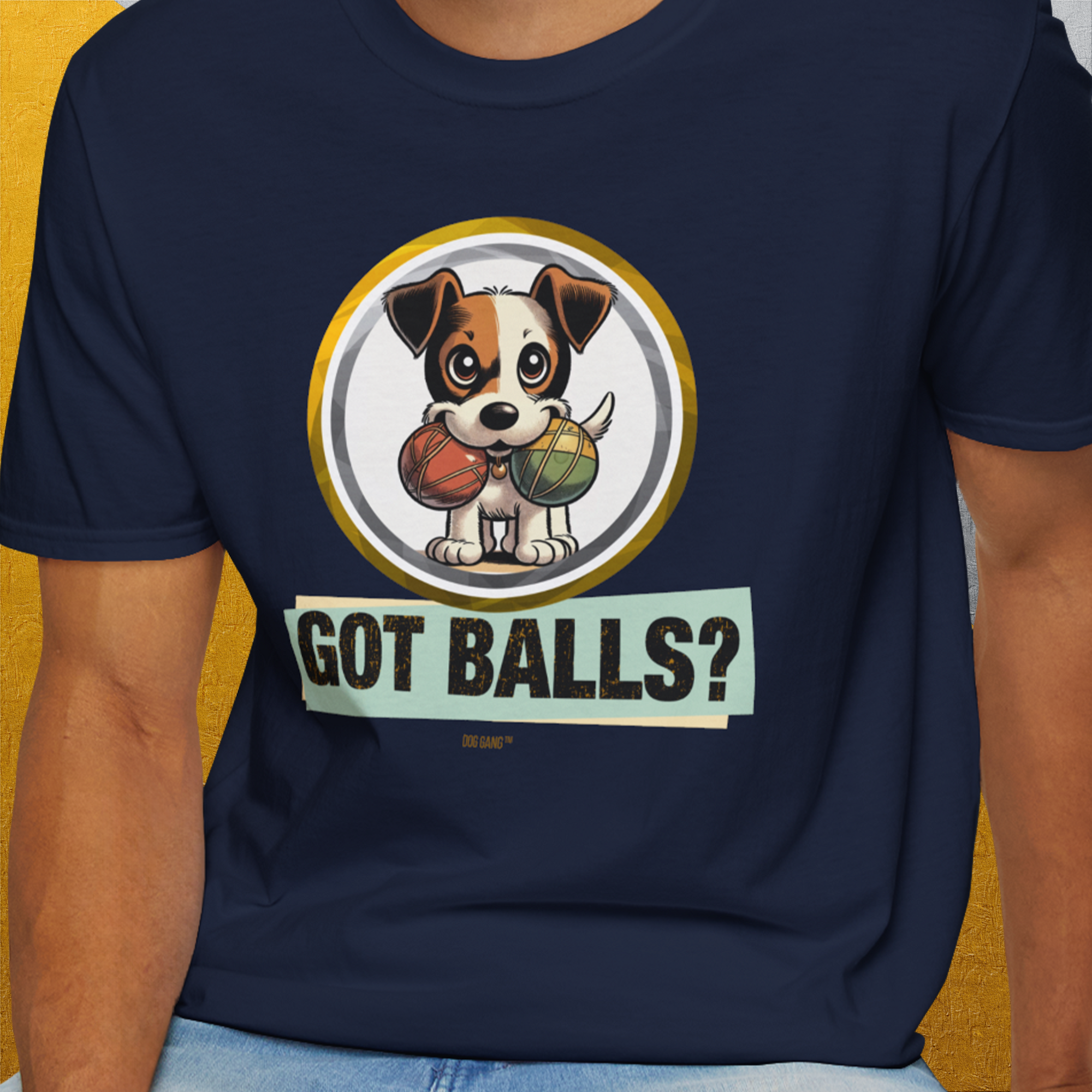 Got Balls? Volume 5, Unisex T-Shirt-. For dog lovers and dog owners. Design by Dog Gang