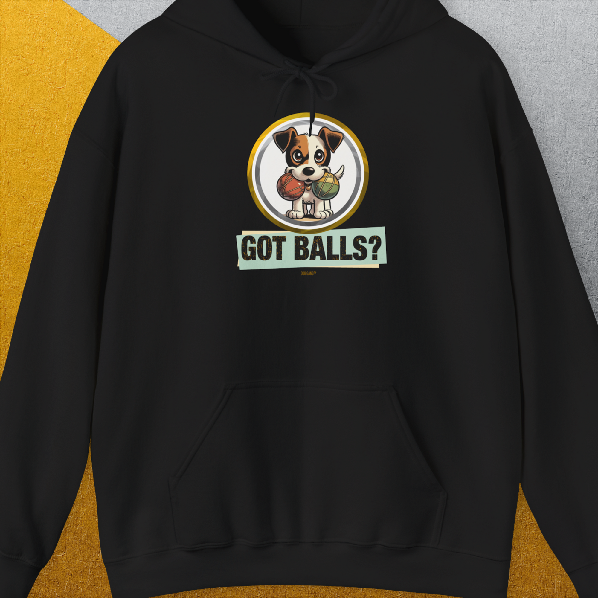 Got Balls? Volume 5, Unisex Hoodie-Black, Design by Dog Gang