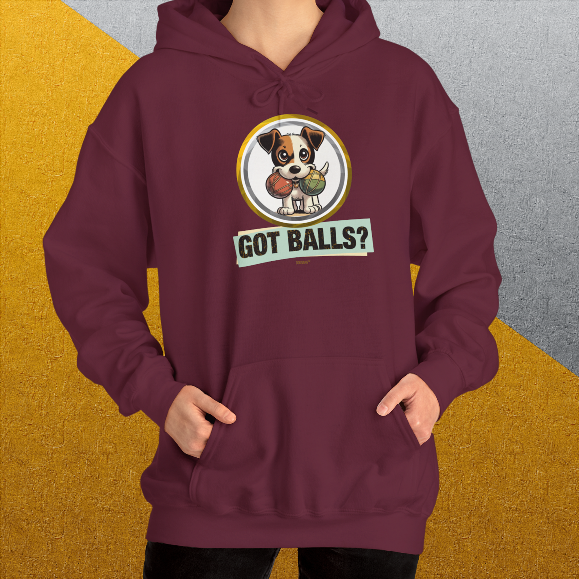 Got Balls? Volume 5, Unisex Hoodie-, Design by Dog Gang