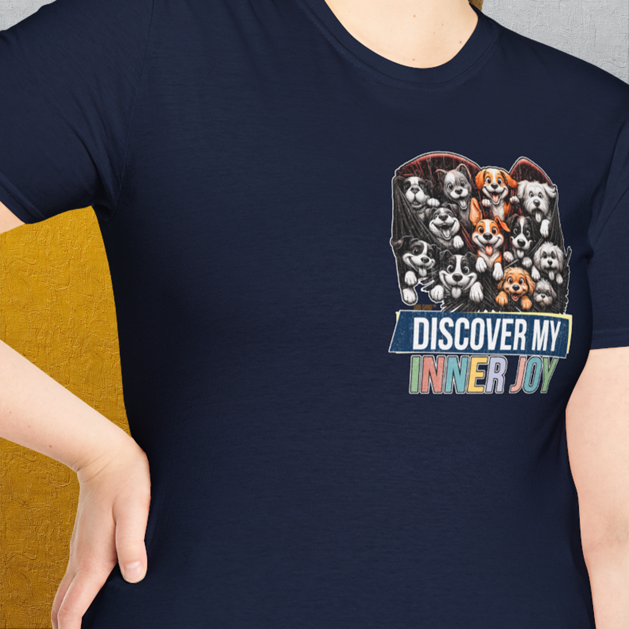 My Heart Belong To Dogs (discover my inner joy), Volume 3, Unisex T-Shirt-, Design by Dog Gang