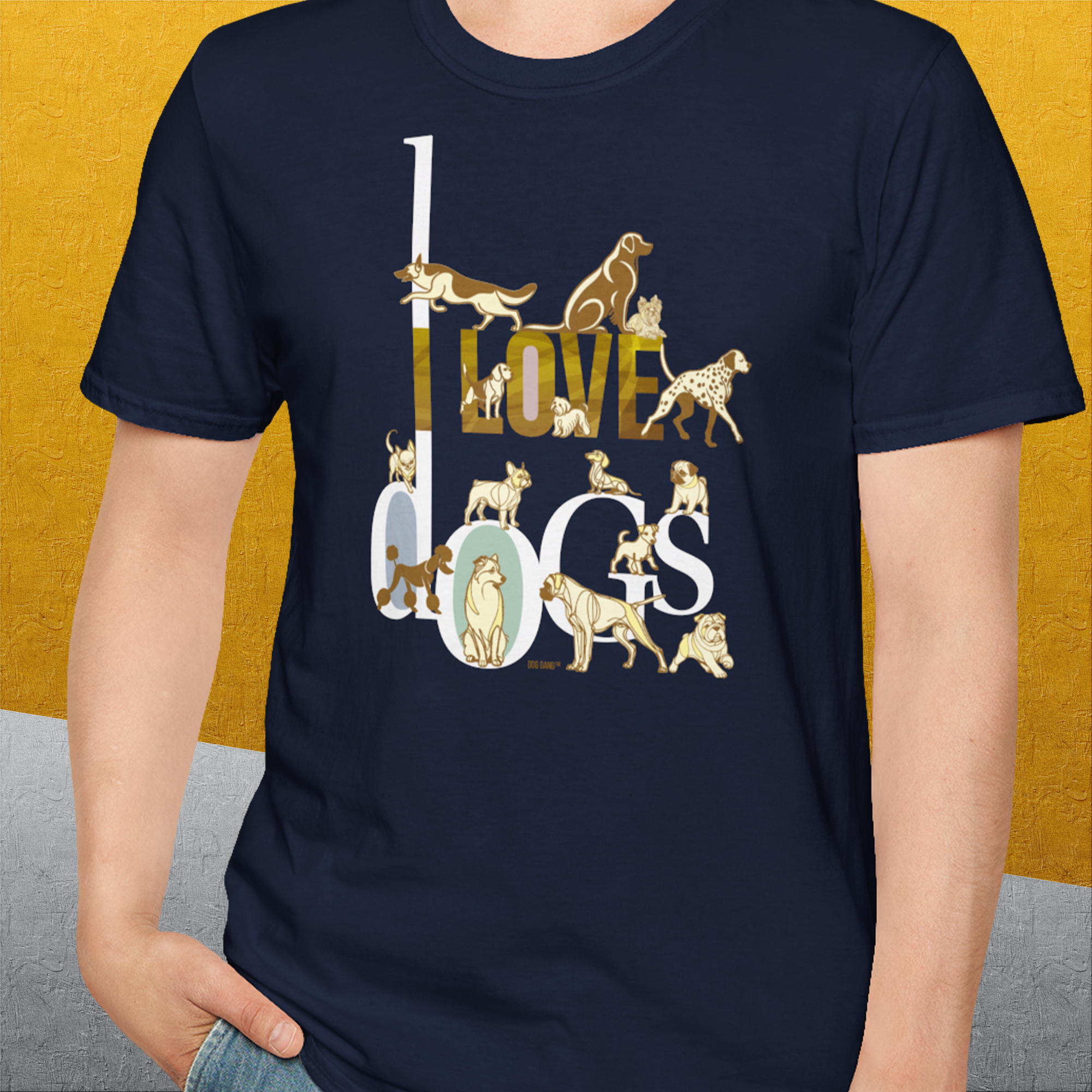 I Love Dogs - Series I, Volume 1, Unisex T-Shirt-, Design by Dog Gang