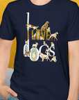I Love Dogs - Series I, Volume 1, Unisex T-Shirt-, Design by Dog Gang