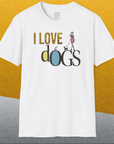I Love Dogs - Series I, Volume 2, Unisex T-Shirt-. A dog-themed Design from Dog Gang