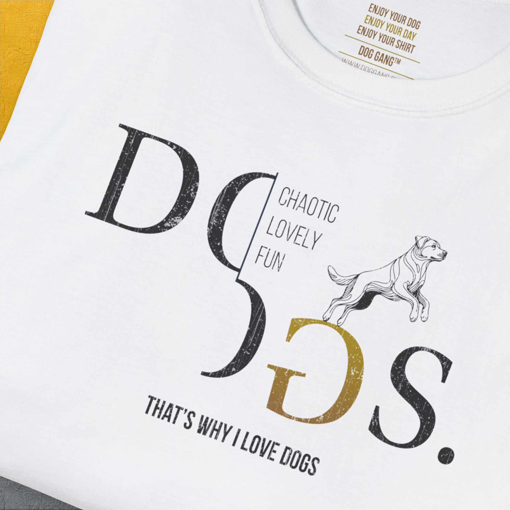 I Love Dogs - Series I, Volume 4, Unisex T-Shirt-. A dog-themed Design from Dog Gang