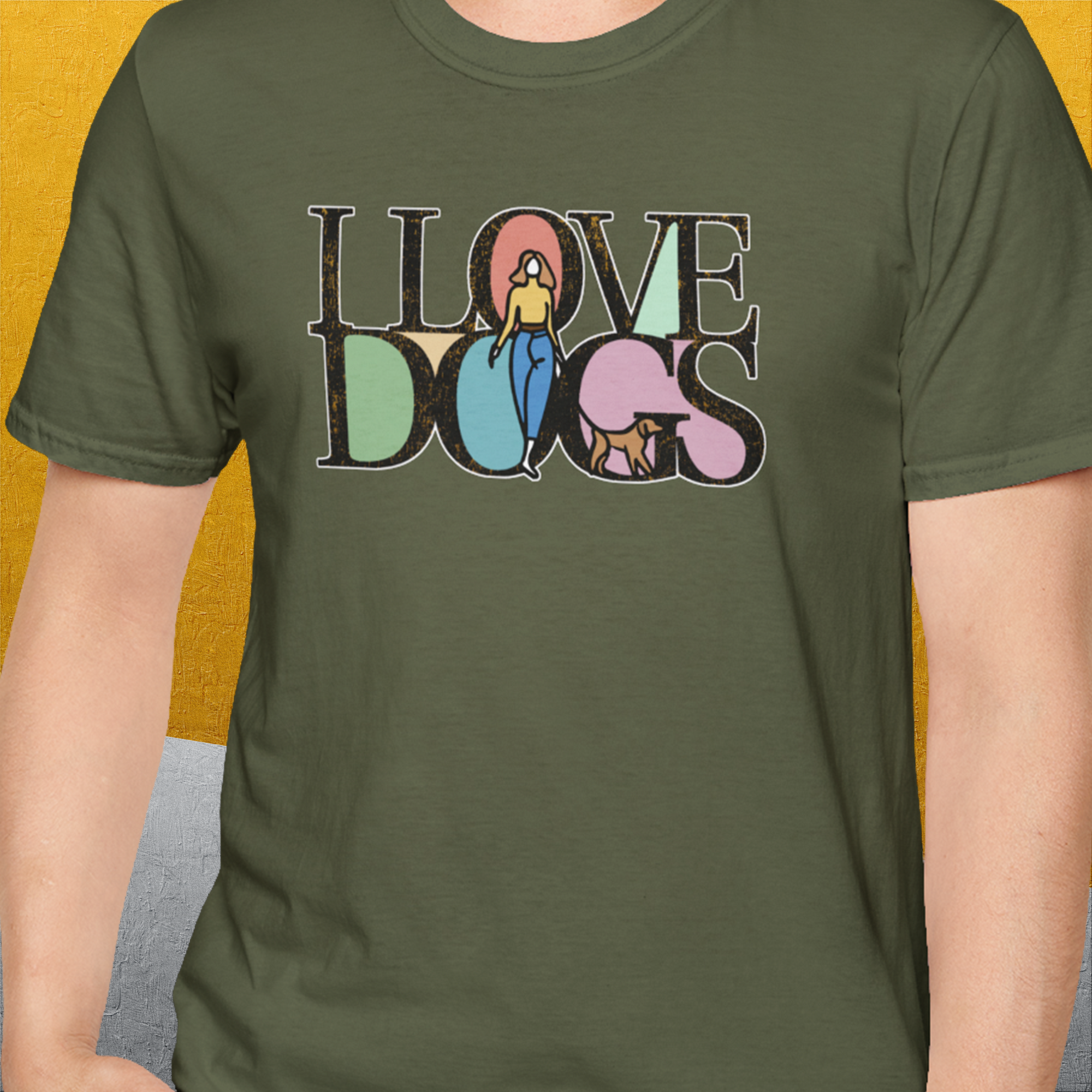 I Love Dogs - Series I, Volume 5, Unisex T-Shirt-. For dog lovers and dog owners. Design by Dog Gang