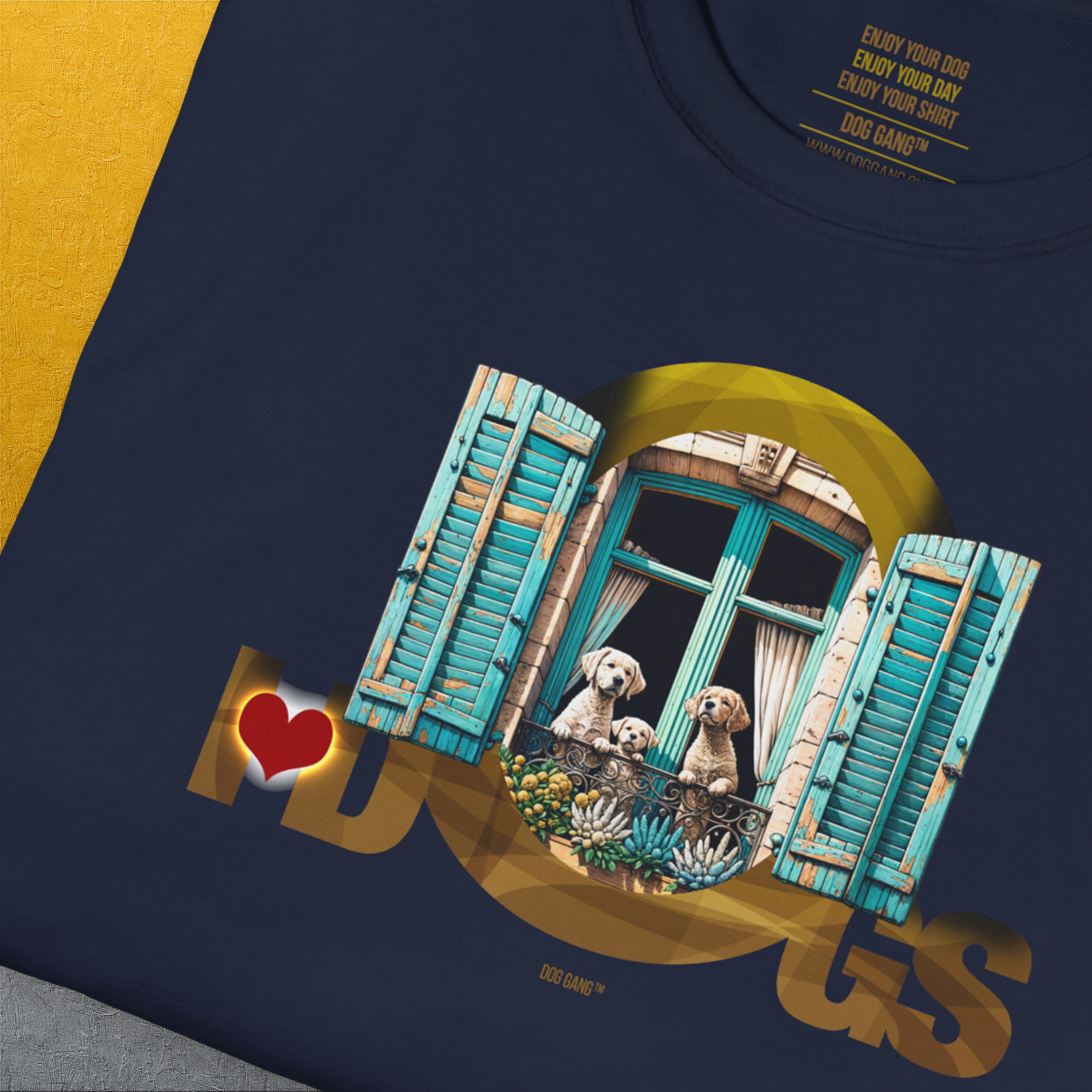 I Love Dogs - Series I, Volume 9, Unisex T-Shirt-, Design by Dog Gang