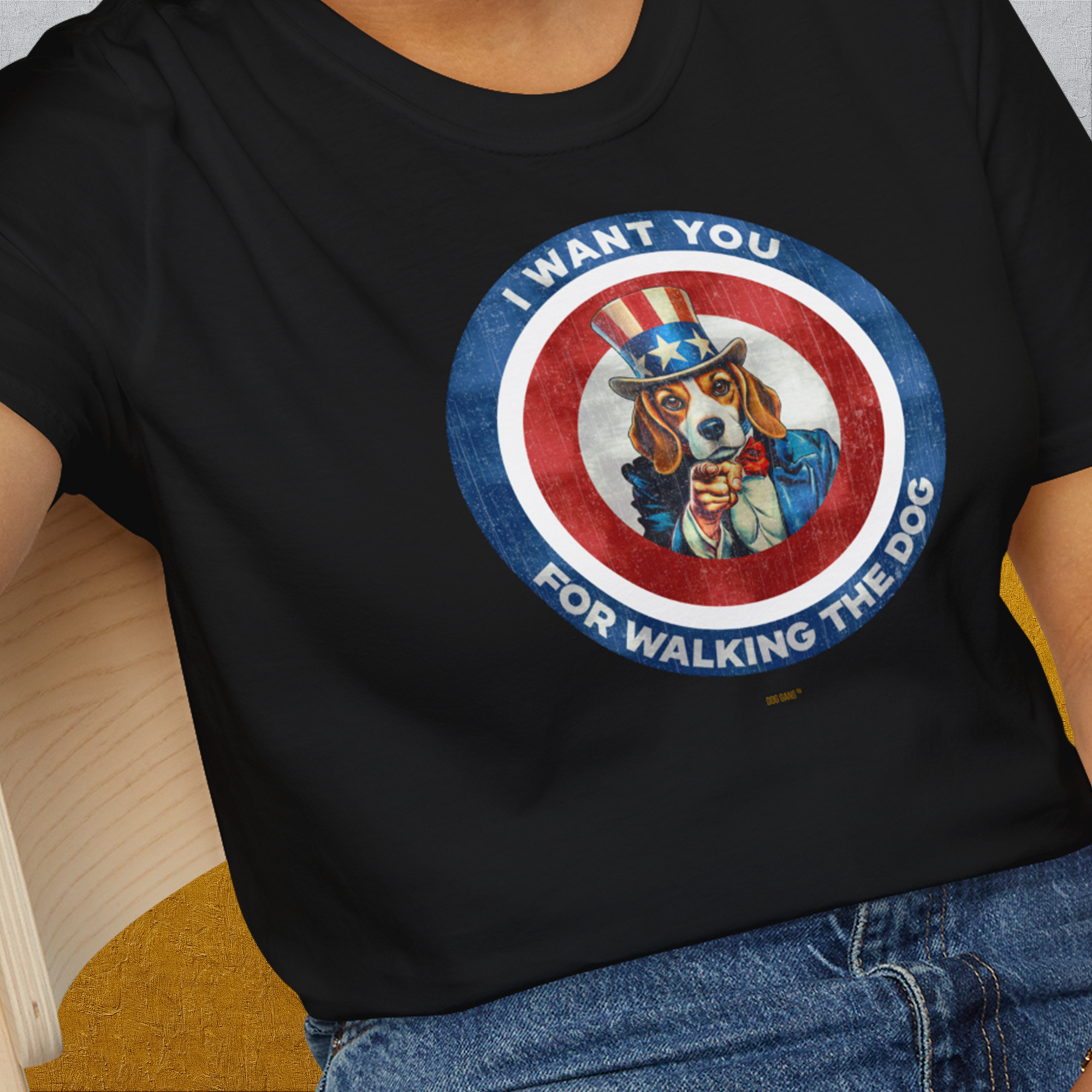 I Want You For Walking The Dog, Volume 1, Unisex T-Shirt-, a fun and stylish design for dog lovers from Dog Gang