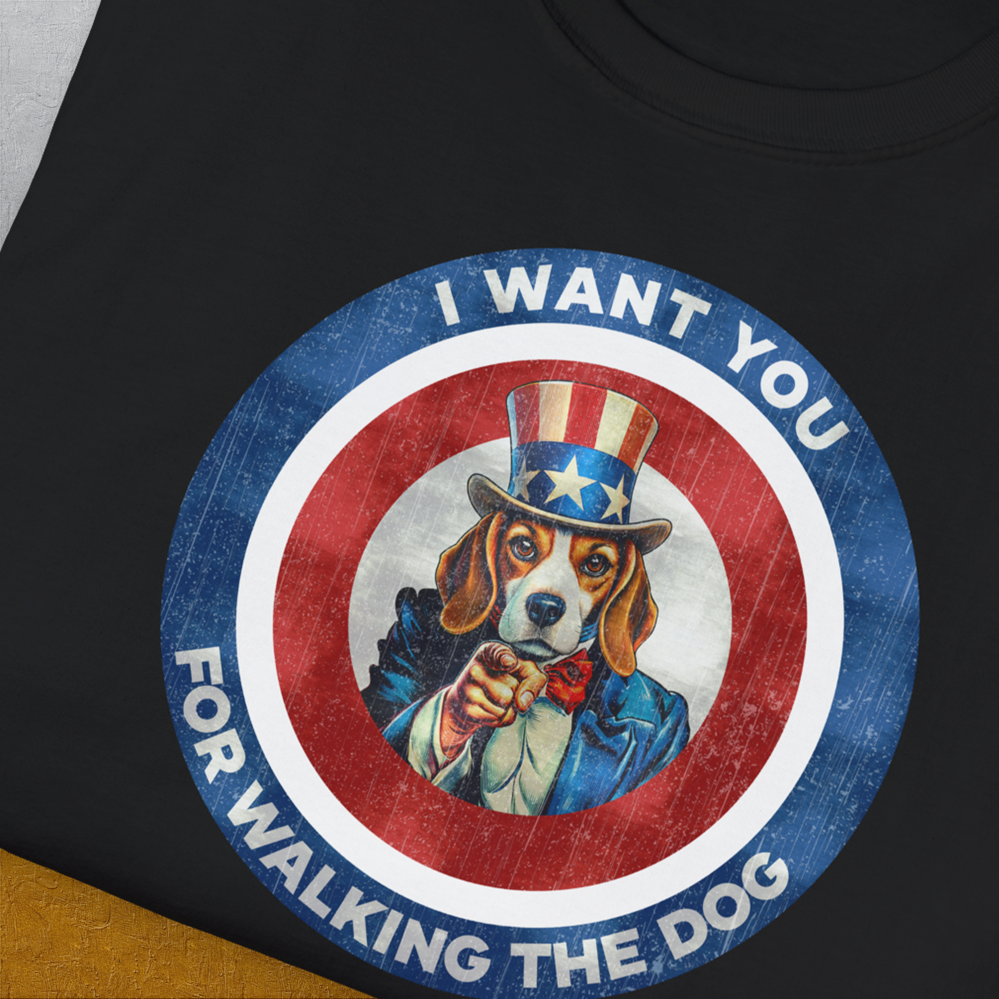 I Want You For Walking The Dog, Volume 1, Unisex T-Shirt-, a cool and stylish design with a funny saying from Dog Gang