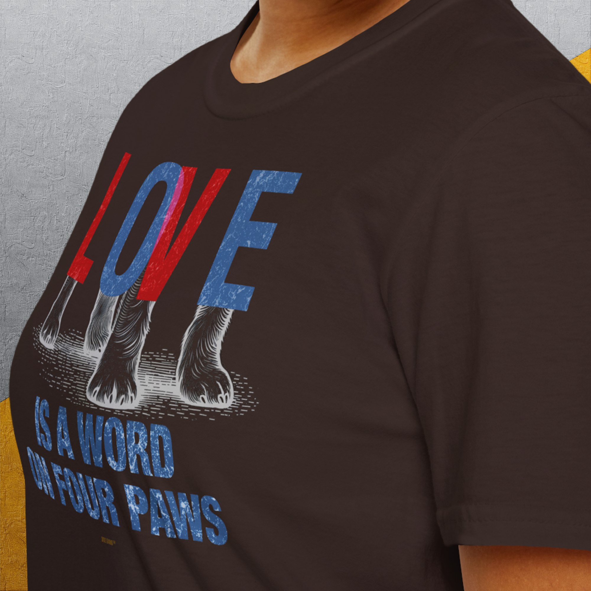 Love Is A Word On Four Paws, Volume 1, Unisex T-Shirt-, Design by Dog Gang
