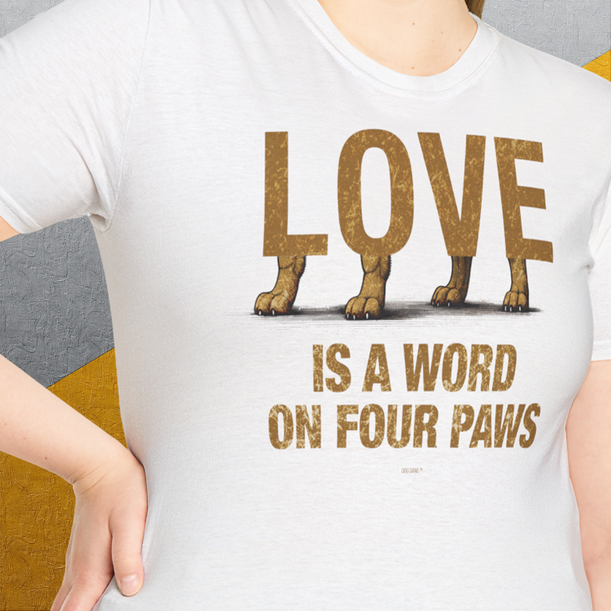 Love Is A Word On Four Paws, Volume 2, Unisex T-Shirt-, Design by Dog Gang