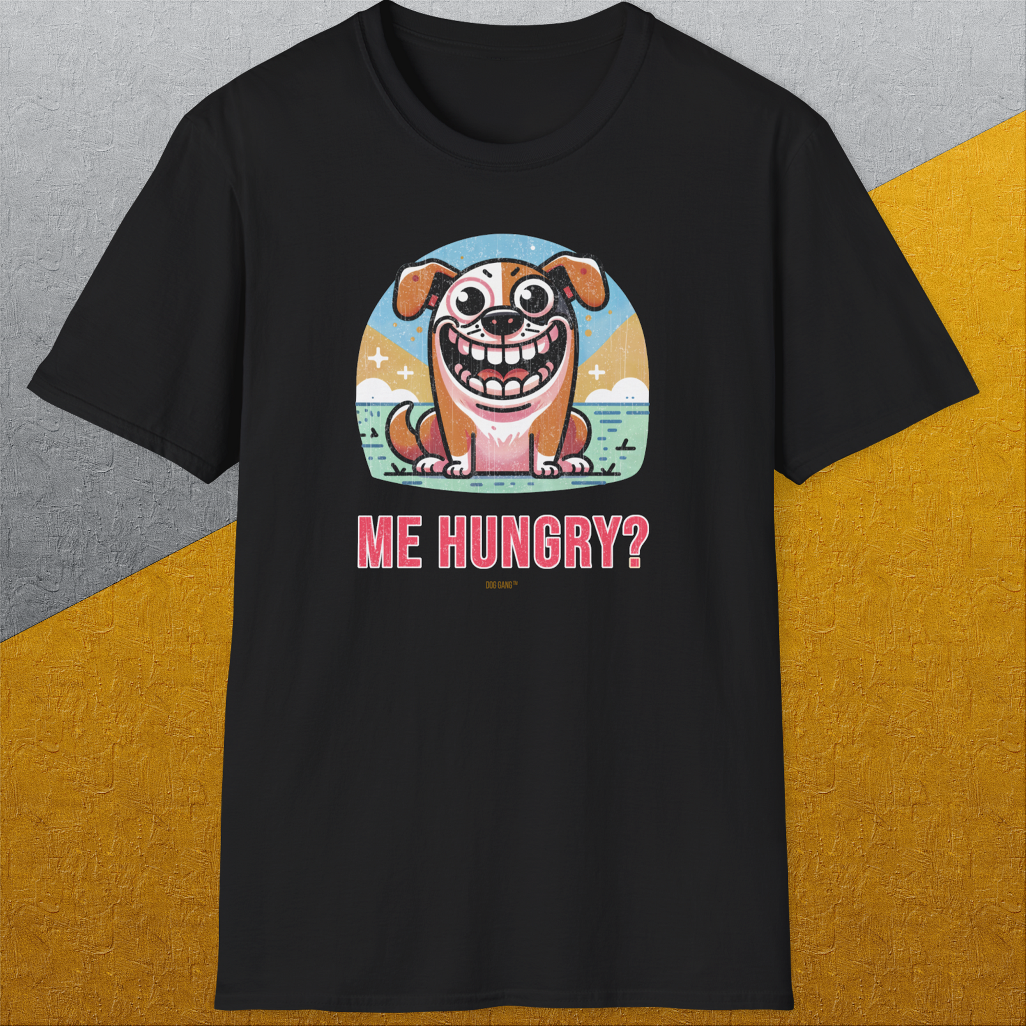 Me Hungry? Volume 3, Unisex T-Shirt-, a cool and stylish design with a funny saying from Dog Gang