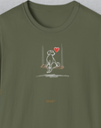 The Dog Gang Minimalistic Series I, Volume 1, Unisex T-Shirt-Military Green-Design made by Dog Gang
