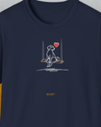 The Dog Gang Minimalistic Series I, Volume 1, Unisex T-Shirt-Navy-Design made by Dog Gang