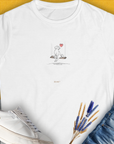 The Dog Gang Minimalistic Series I, Volume 1, Women's T-Shirt-White. For dog lovers and dog owners. Design by Dog Gang