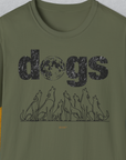 The Dog Gang Minimalistic Series II, Volume 3, Unisex T-Shirt-Military Green-Design made by Dog Gang
