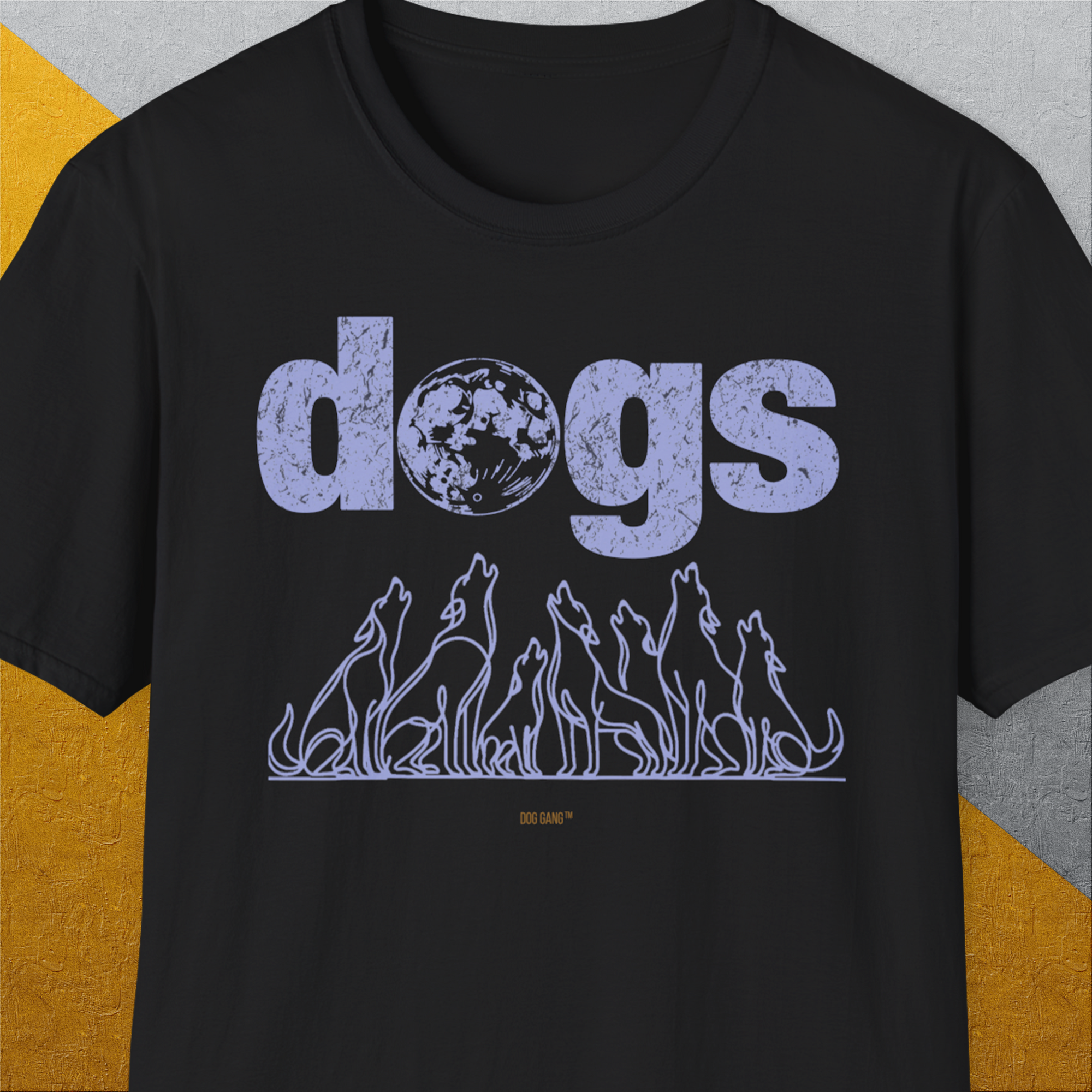 The Dog Gang Minimalistic Series II, Volume 3, Unisex T-Shirt-Black-Design made by Dog Gang
