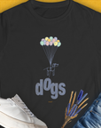 The Dog Gang Minimalistic Series II, Volume 1, Women's T-Shirt-Black. A perfect gift for dog lovers and dog owners. Design by Dog Gang