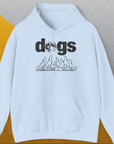 The Dog Gang Minimalistic Series II, Volume 3, Unisex Hoodie-Light Blue. A perfect gift for dog lovers and dog owners. Design by Dog Gang