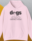 The Dog Gang Minimalistic Series II, Volume 3, Unisex Hoodie-Light Pink. A perfect gift for dog lovers and dog owners. Design by Dog Gang