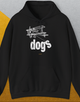 The Dog Gang Minimalistic Series II, Volume 4, Unisex Hoodie-Black- dog lover Shirtdesign made by Dog Gang