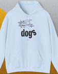 The Dog Gang Minimalistic Series II, Volume 4, Unisex Hoodie-Light Blue, a cool and stylish design with a funny saying from Dog Gang