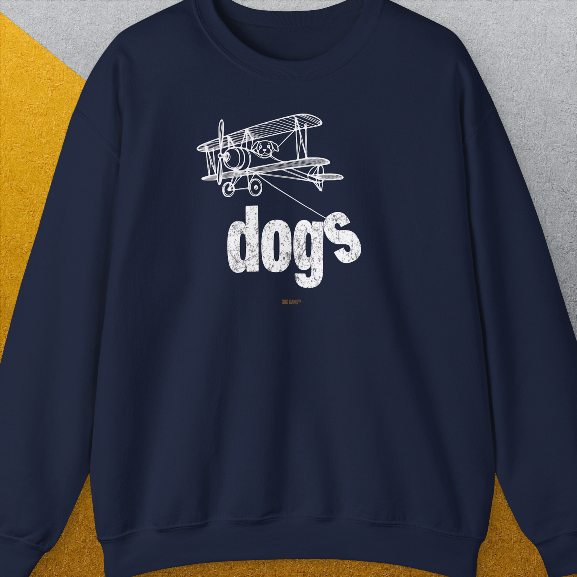 The Dog Gang Minimalistic Series II, Volume 4, Unisex Sweatshirt-Navy-Design by Dog Gang
