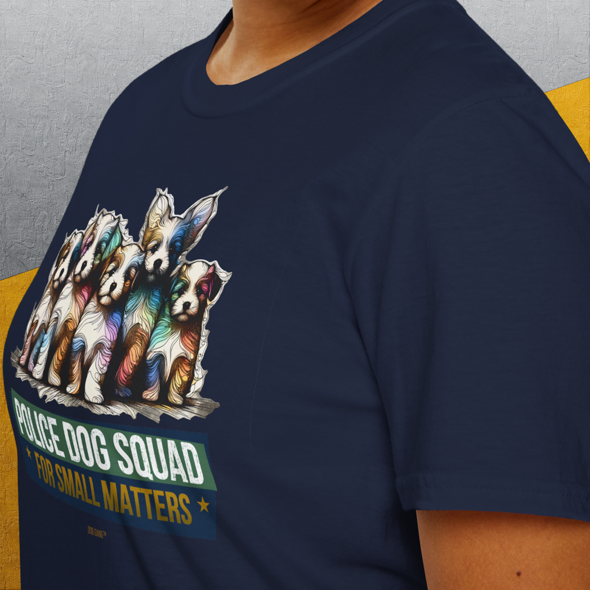 Police Dog Squad For Small Matters, Volume 1, Unisex T-Shirt-, Design by Dog Gang