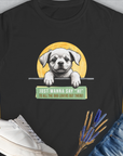 "Say Hi" Series, Volume 1, Women's T-Shirt-Black. A perfect gift for dog lovers and dog owners. Design by Dog Gang