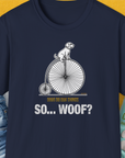 So... Woof? Volume 3, Unisex T-Shirt-Navy, Design by Dog Gang