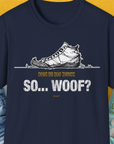 So... Woof? Volume 4, Unisex T-Shirt-Navy, Design by Dog Gang