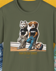 So... Woof? Volume 6, Unisex T-Shirt-Military Green, Design by Dog Gang