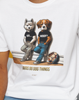 So... Woof? Volume 6, Unisex T-Shirt-. For dog lovers and dog owners. Design by Dog Gang