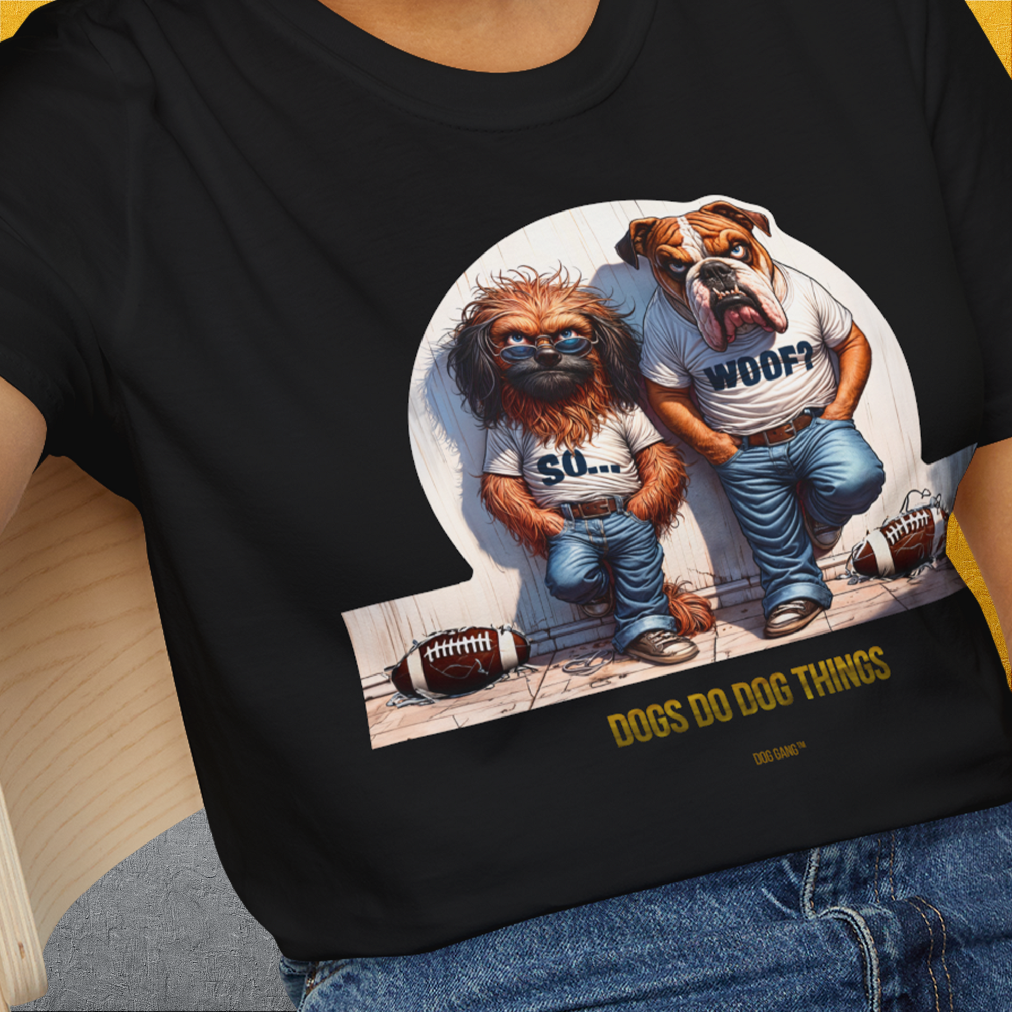 So... Woof? Volume 7, Unisex T-Shirt-, a fun and stylish design for dog lovers from Dog Gang